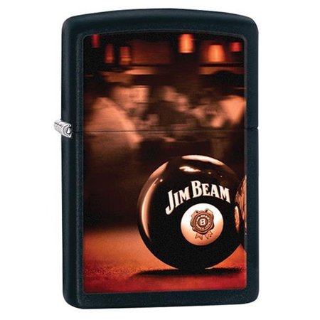 EMERALD HEALTH BIOCEUTICALS FoxOutdoor 86-28840 Zippo Lighters Jim Beam & Ball - Black Matte 86-28840